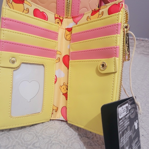 Loungefly Disney Winnie the Pooh balloon hearts backpack & wallet - Picture 5 of 6